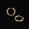 Men's Gold Huggies / Hoop Earrings Set (925 Sterling Silver)
