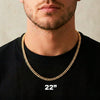 Men's Gold Cuban Chain Necklace (4mm)